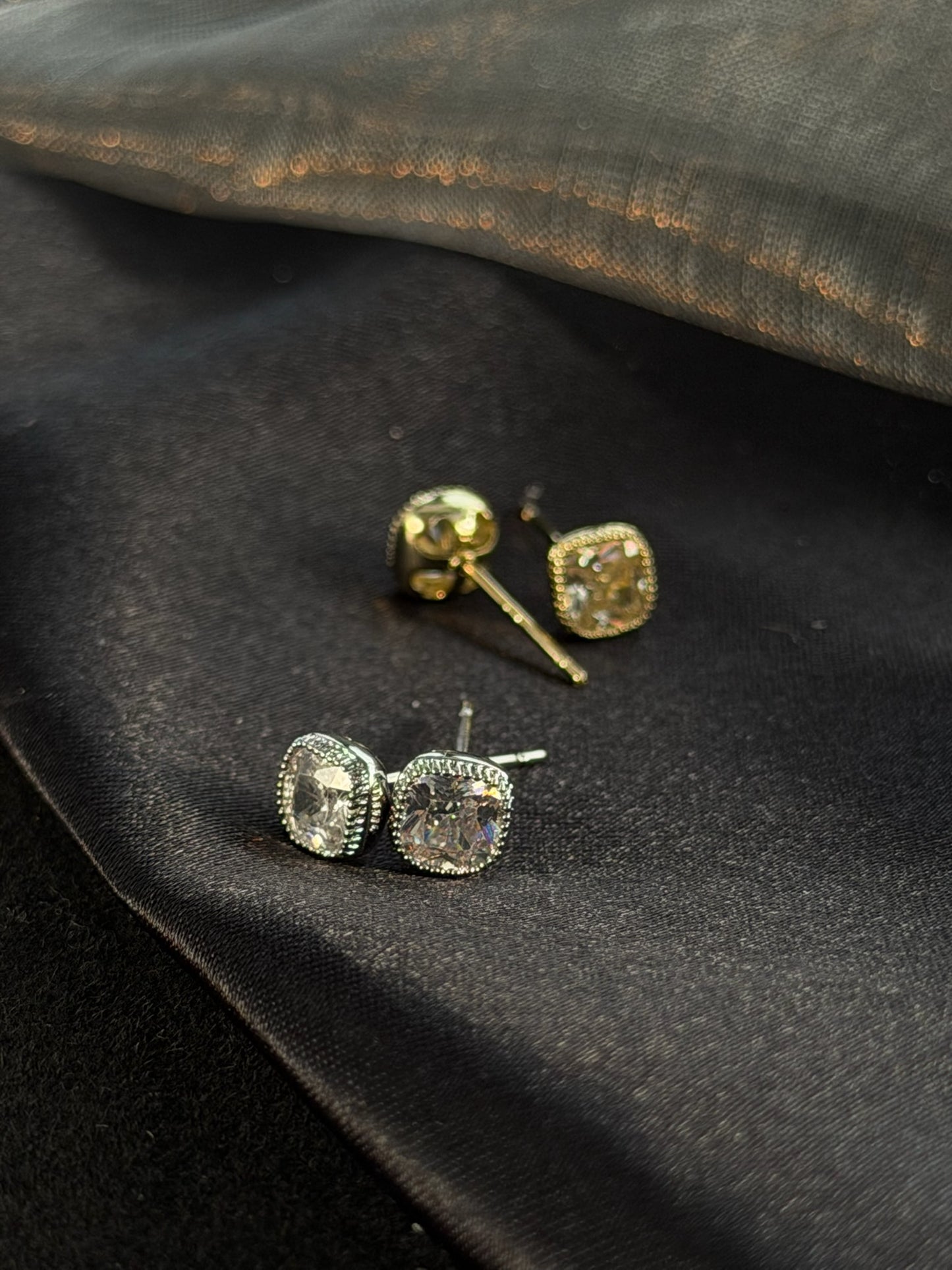 The "Eagle Street" Vintage Cushion Studs