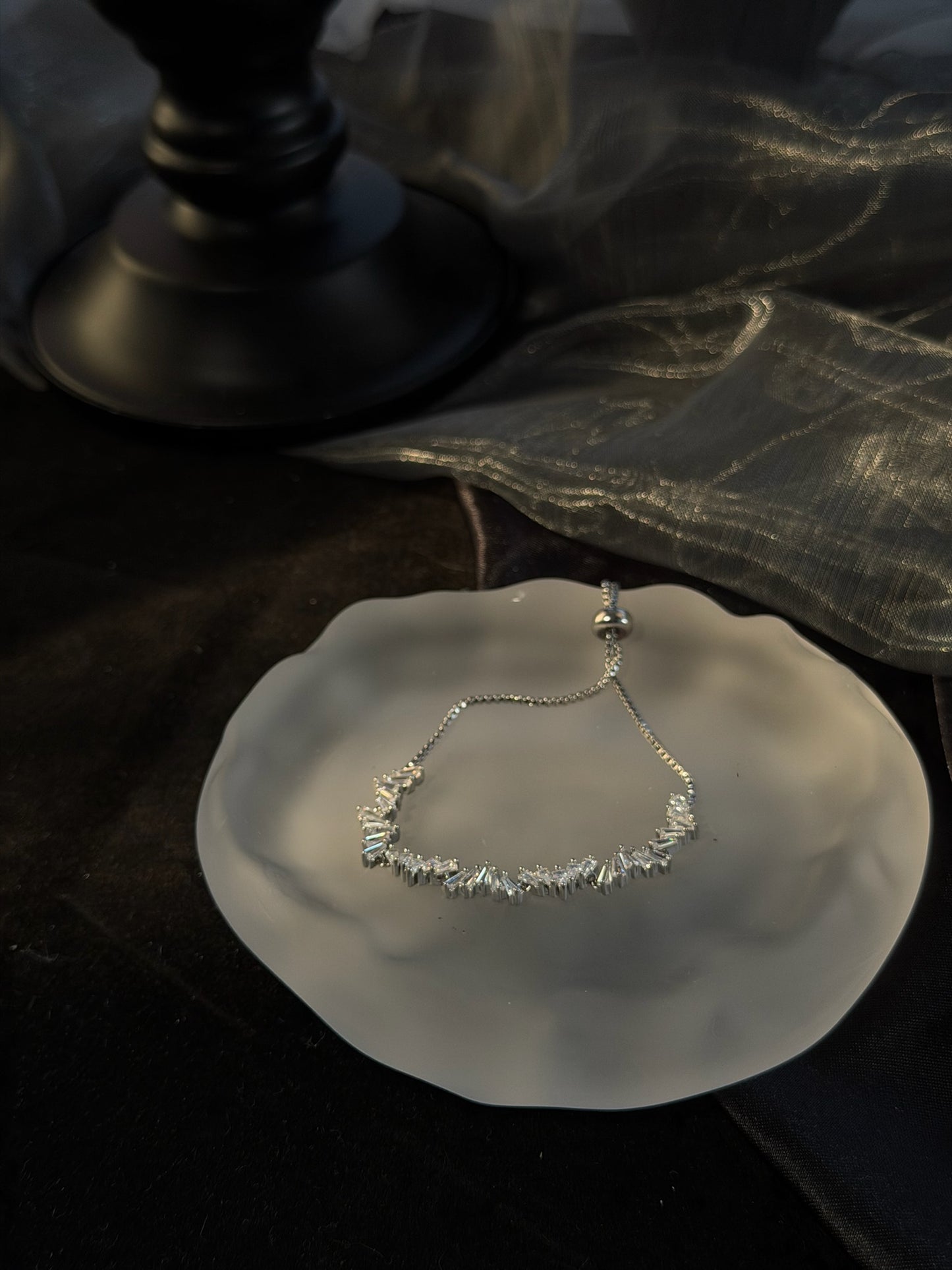 The "Wharves" Shattered Ice Slider Bracelet
