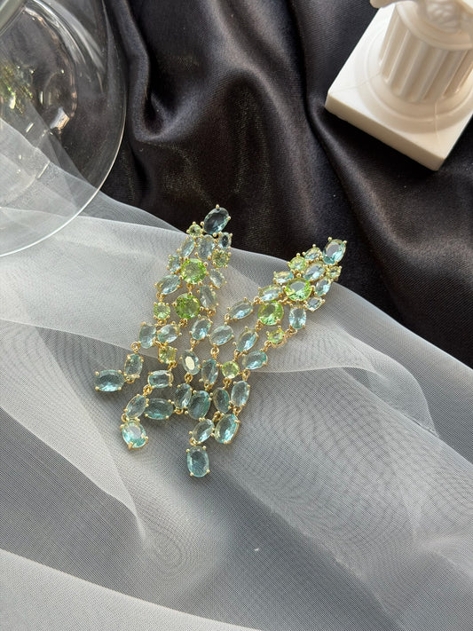 The "Whitsunday Cascade" Statement Earrings