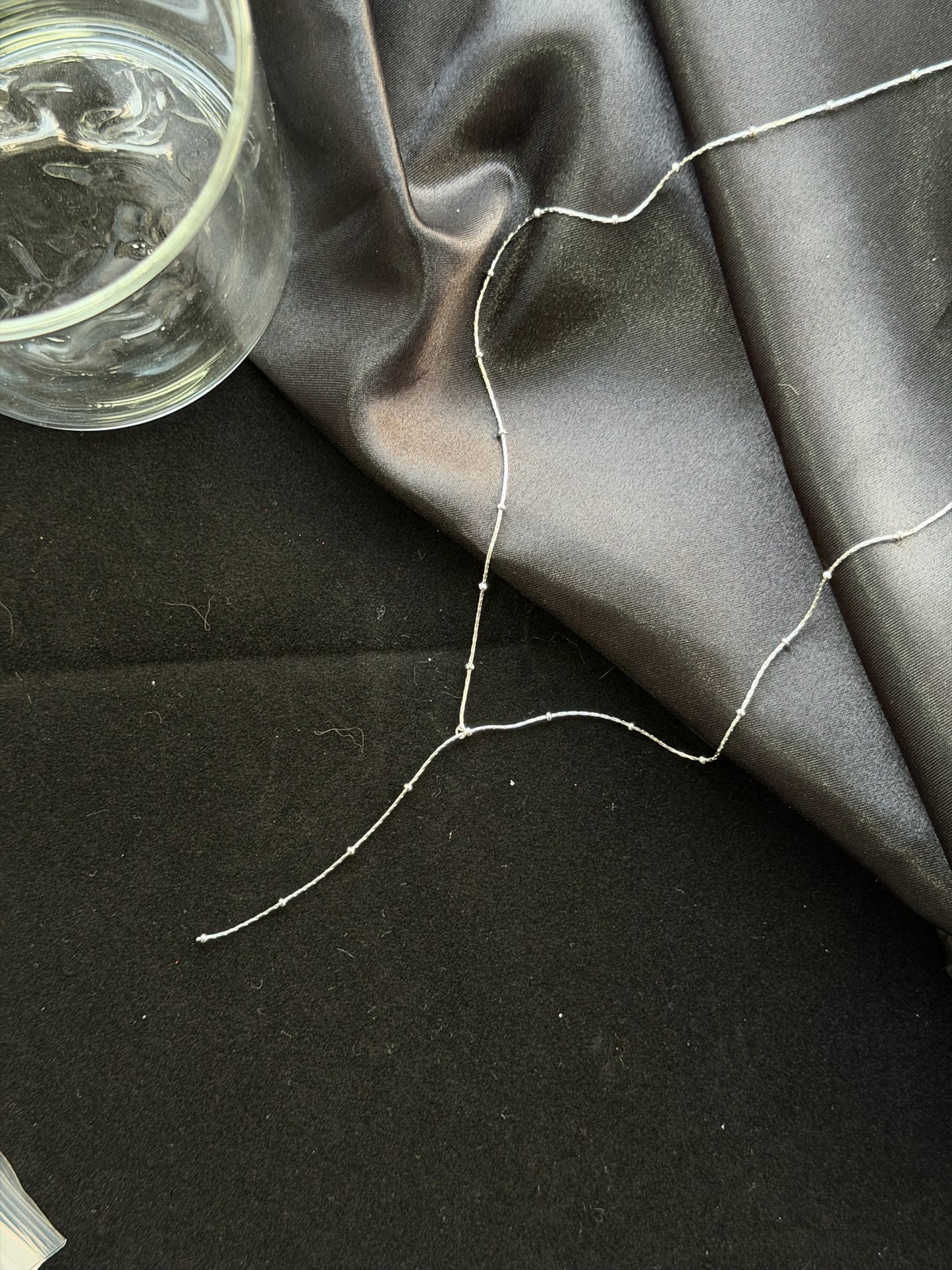 The "NGV Gallery" Minimalist Sterling Silver Lariat Necklace