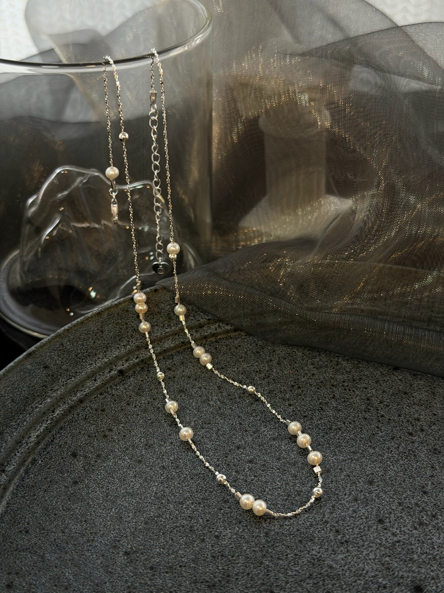 The "Paddington" Pearl Station Necklace