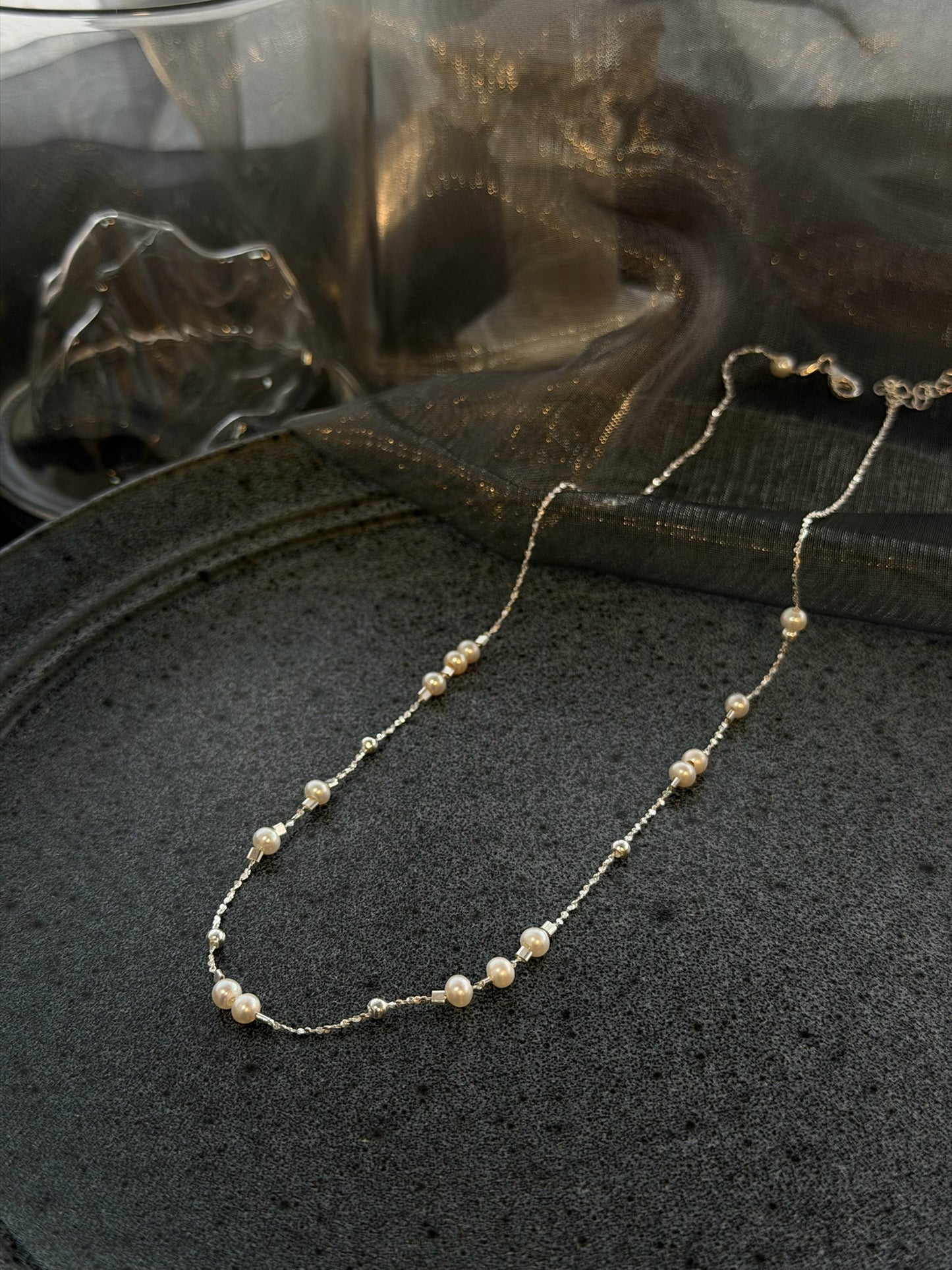 The "Paddington" Pearl Station Necklace