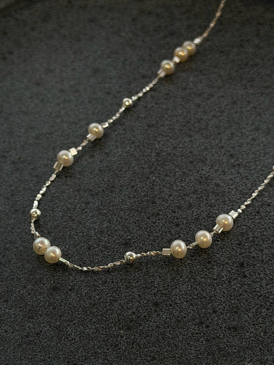 The "Paddington" Pearl Station Necklace