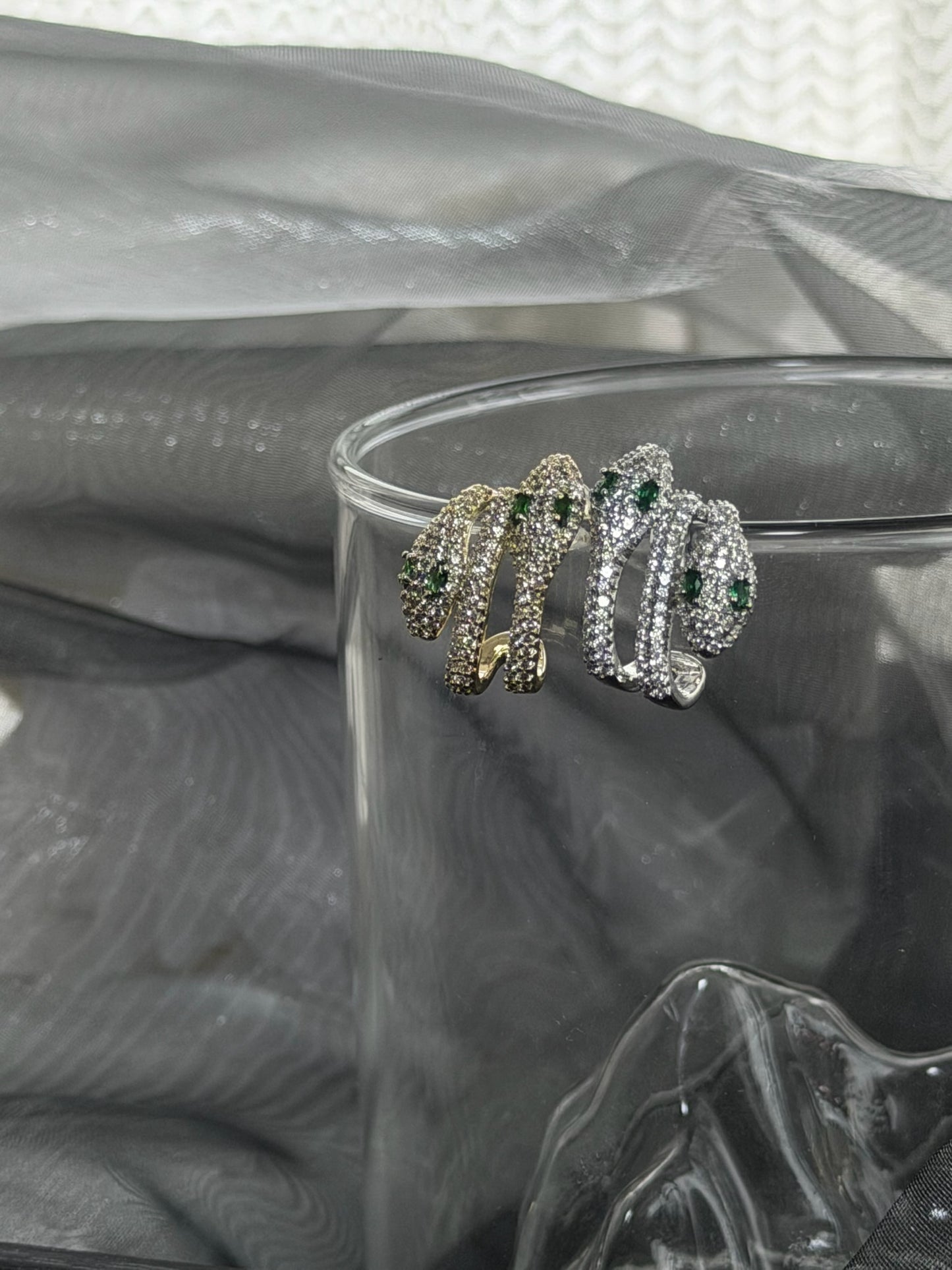 The "Midnight Serpentine" Statement Earrings