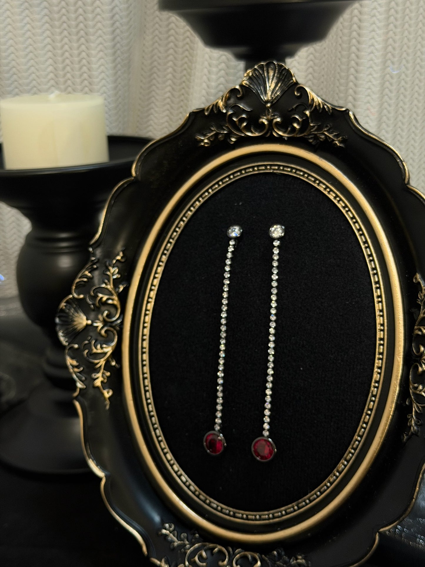 The "Symphony" Linear Drop Earrings