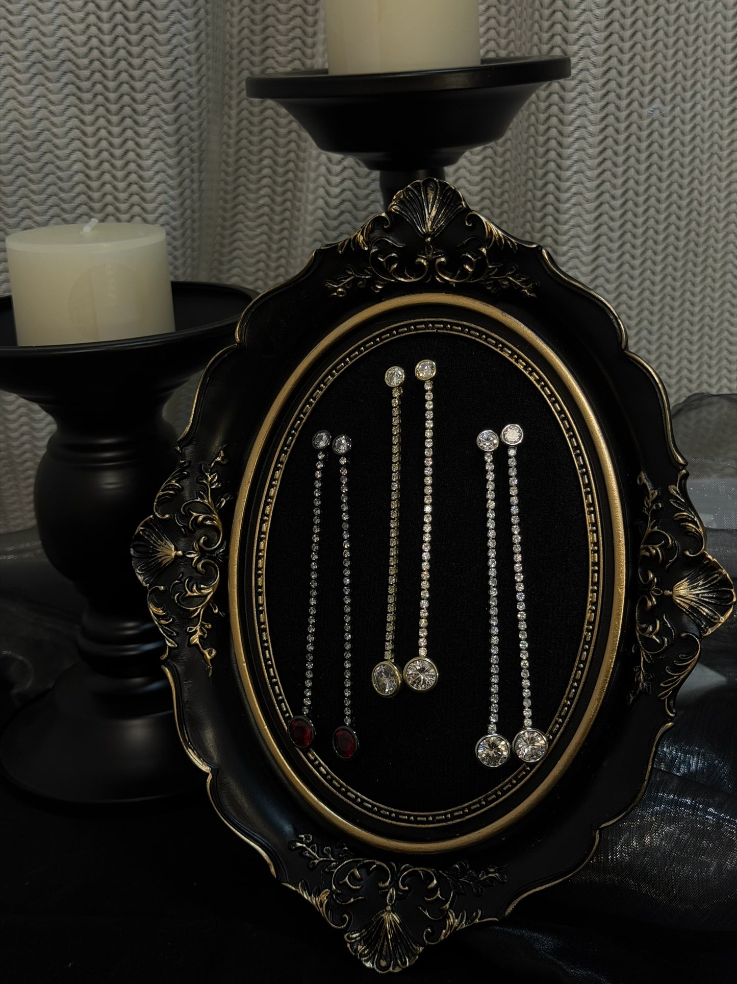 The "Symphony" Linear Drop Earrings