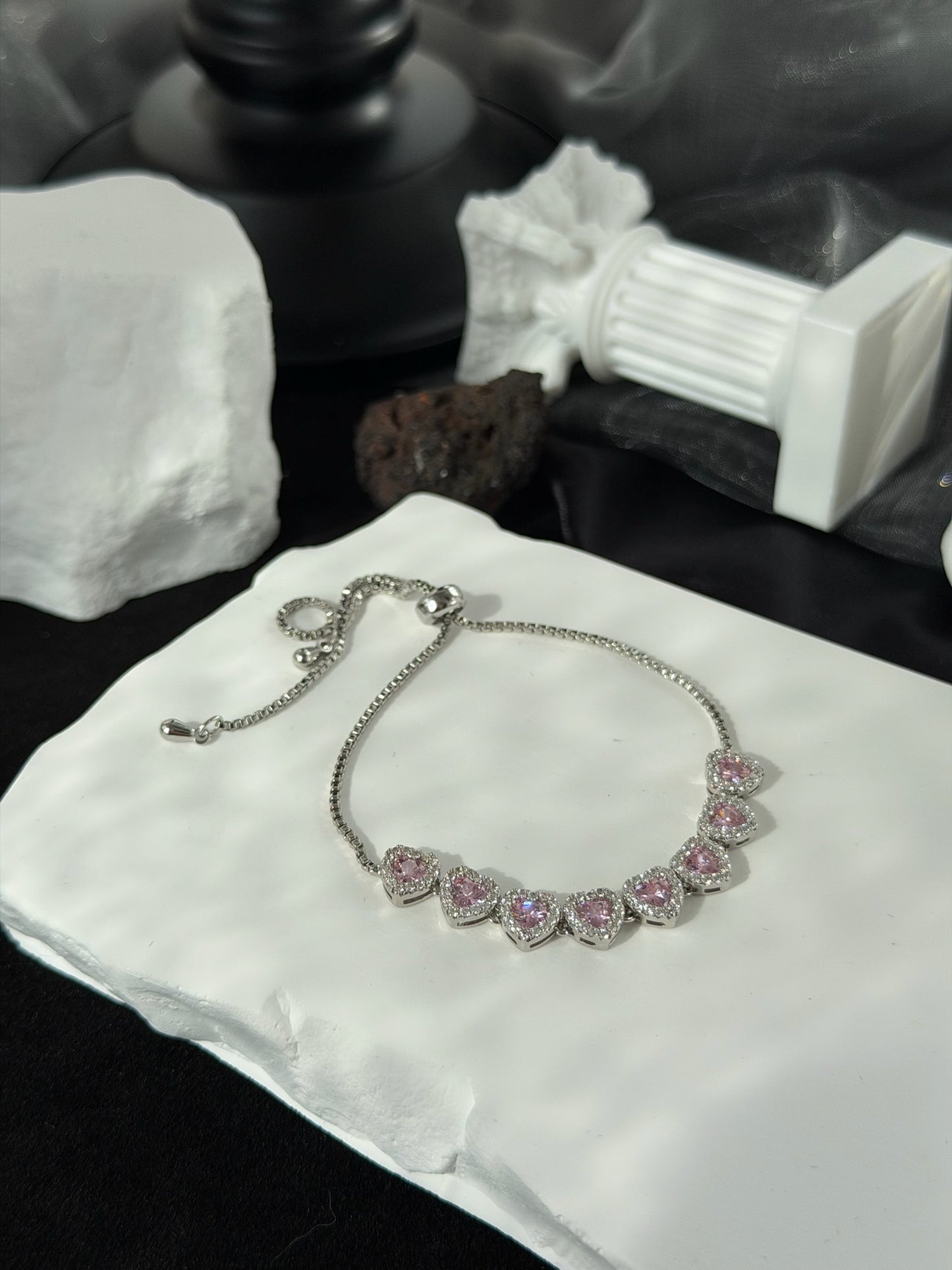 The "Tamborine" Adjustable Heart Bracelet