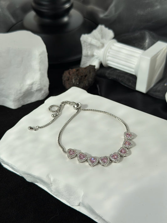 The "Tamborine" Adjustable Heart Bracelet