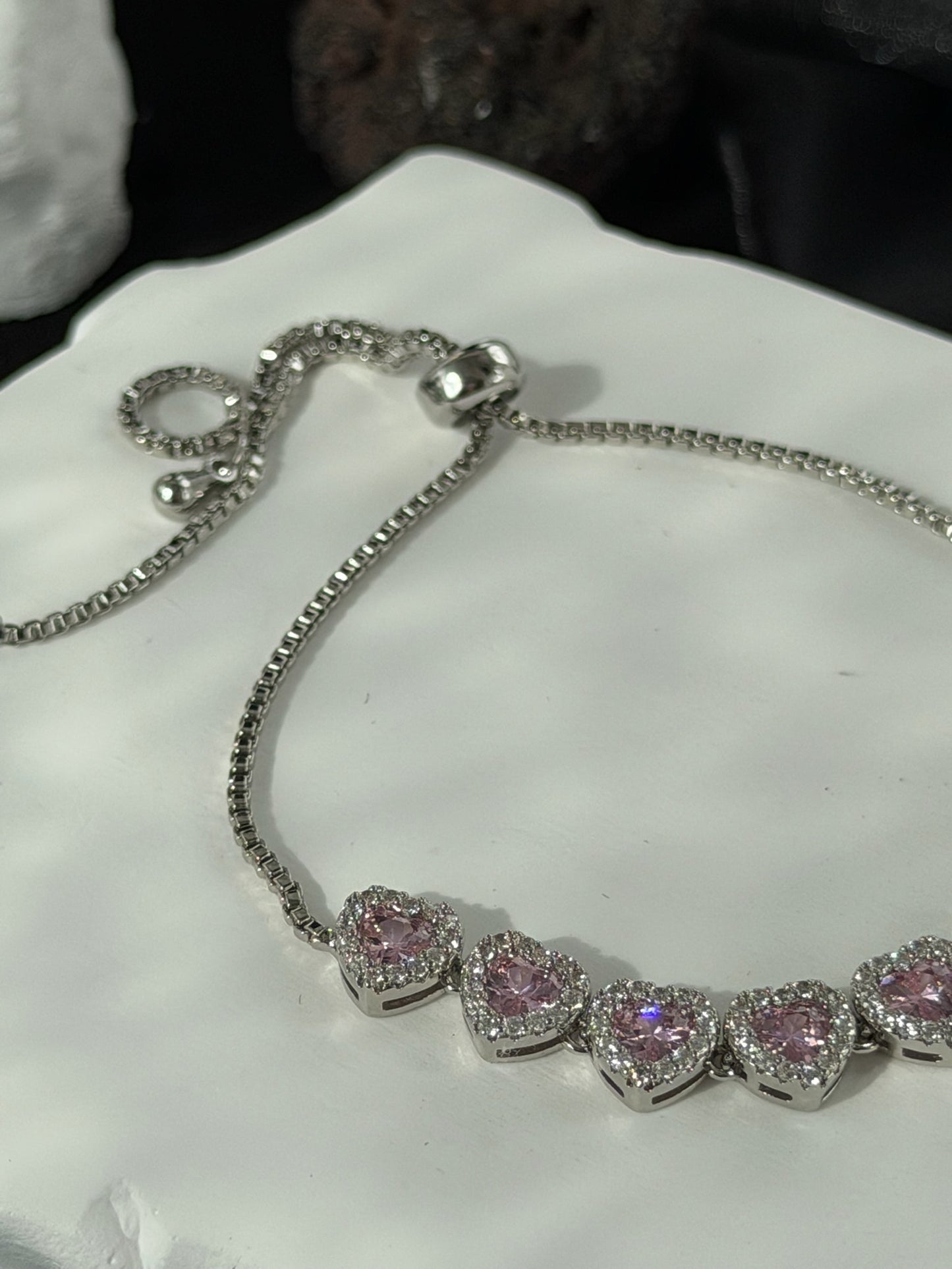 The "Tamborine" Adjustable Heart Bracelet