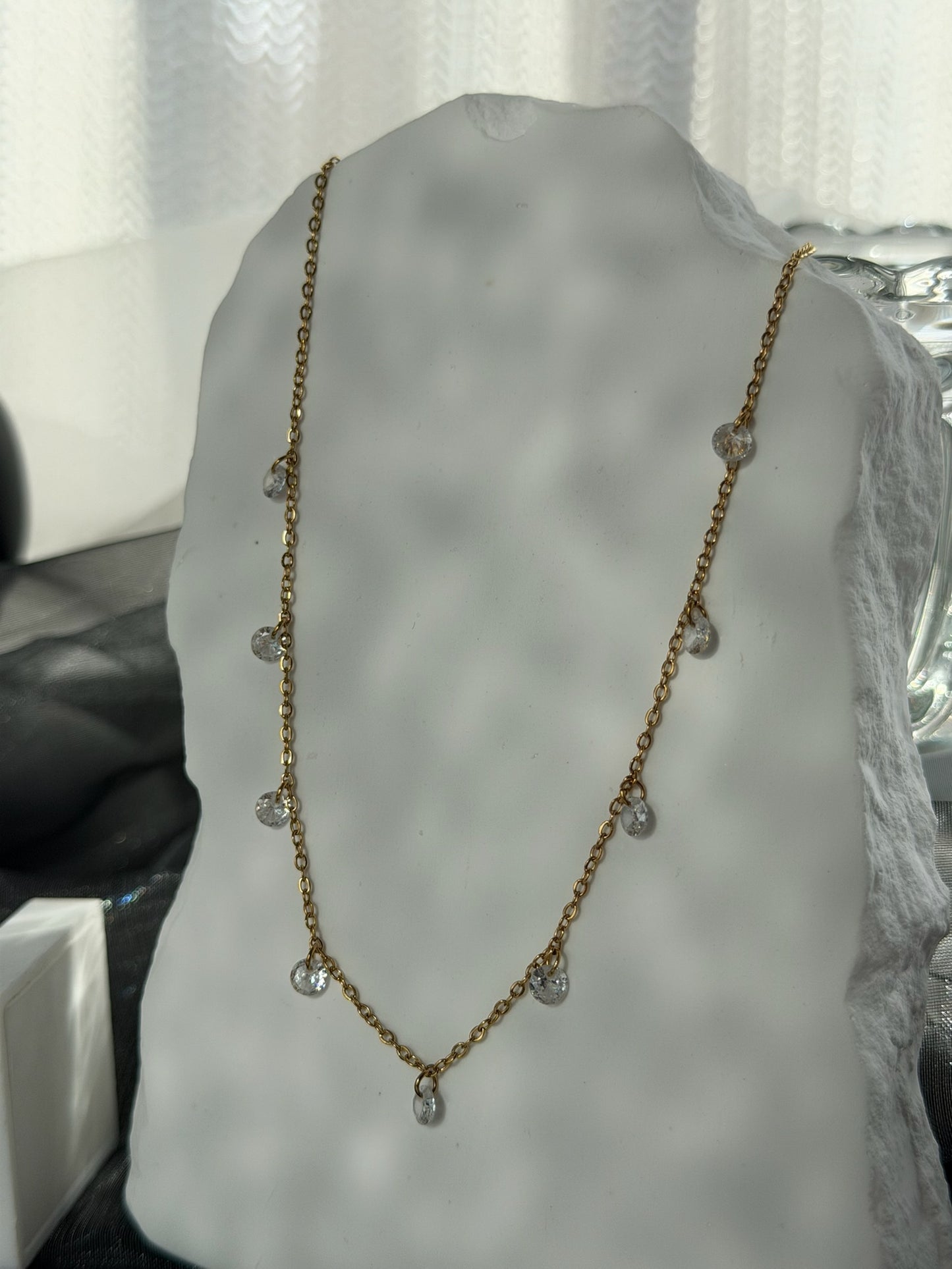 The "Portside" Dewdrop Station Necklace
