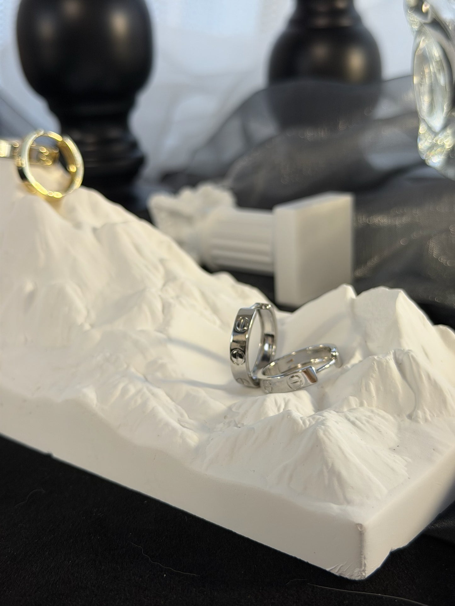 The "Edward Street" Signature Motif Hoops