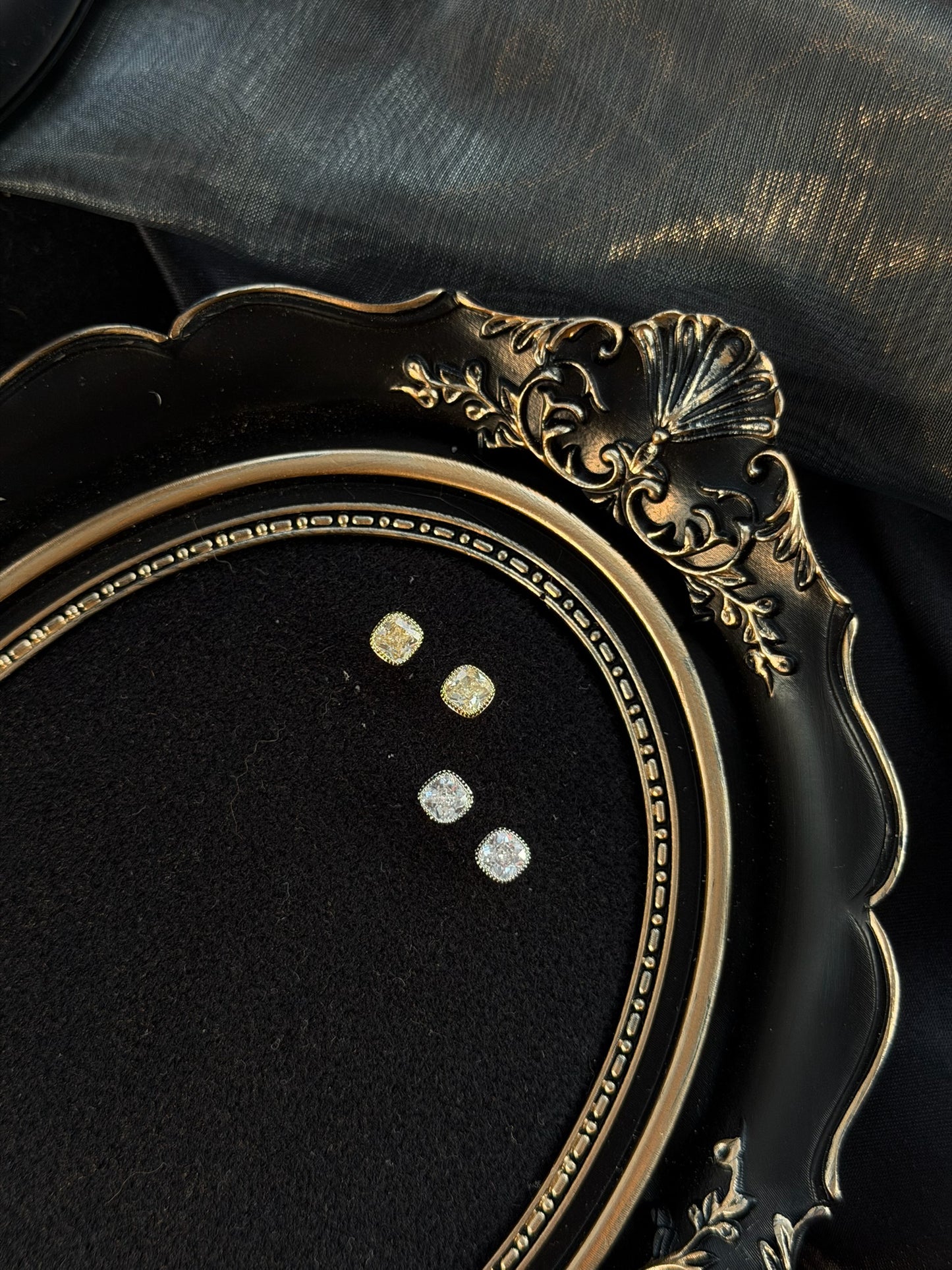 The "Eagle Street" Vintage Cushion Studs