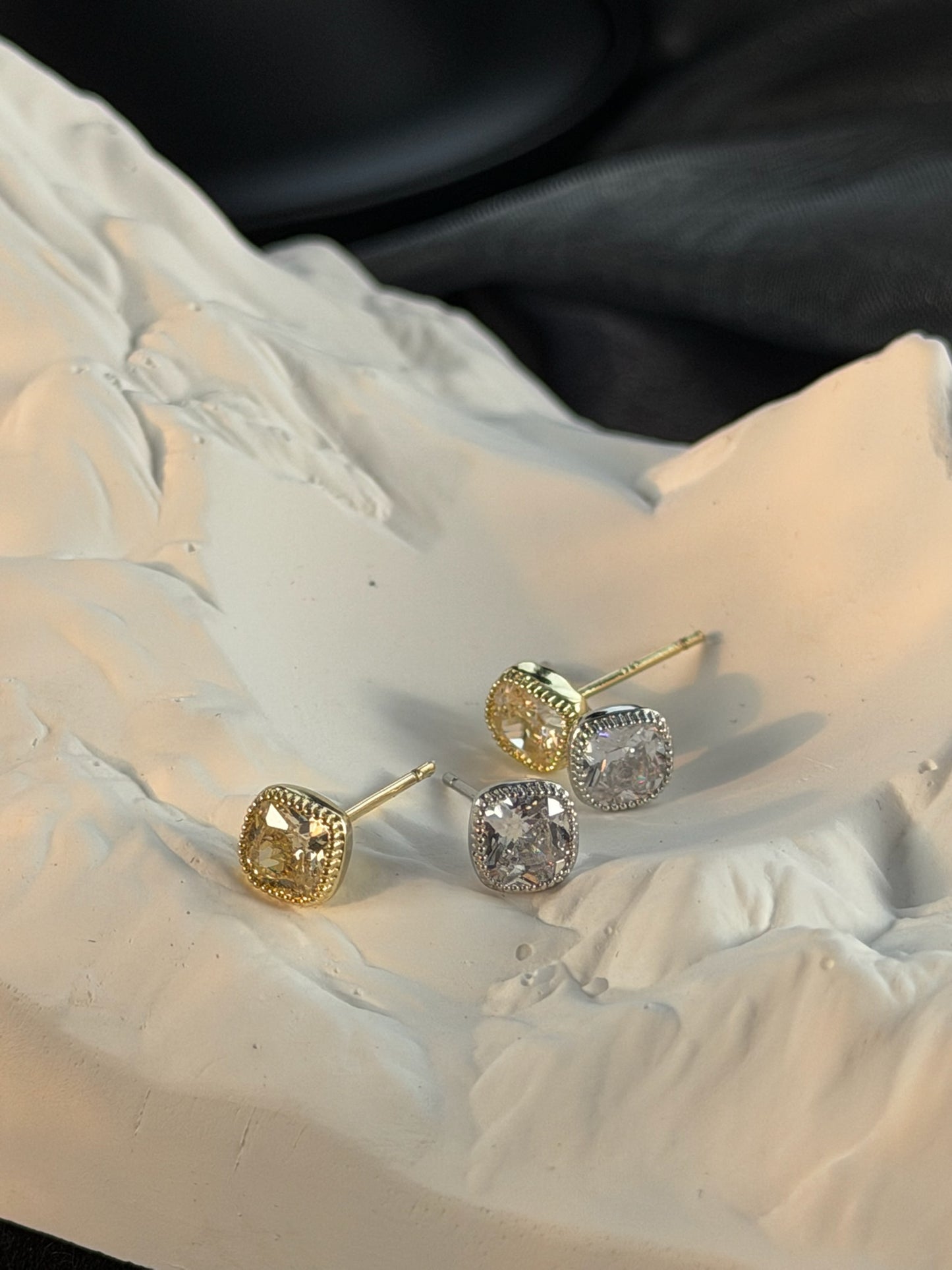 The "Eagle Street" Vintage Cushion Studs