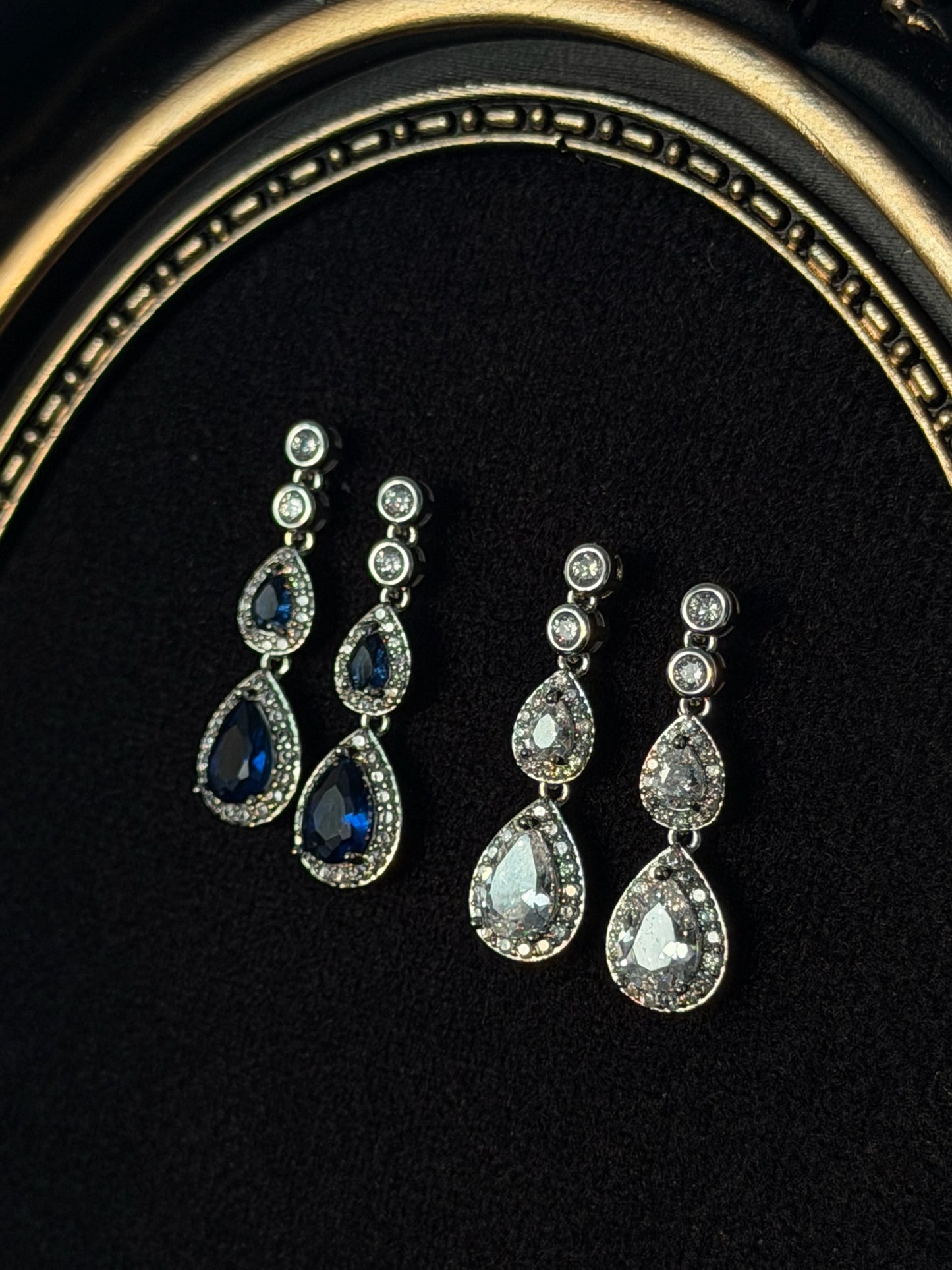 The "City Hall" Cascading Teardrop Earrings