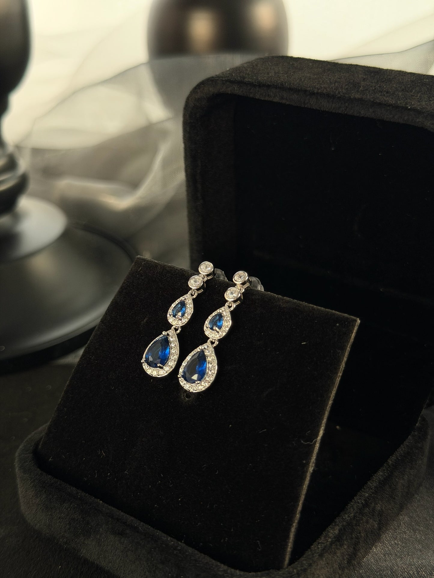 The "City Hall" Cascading Teardrop Earrings