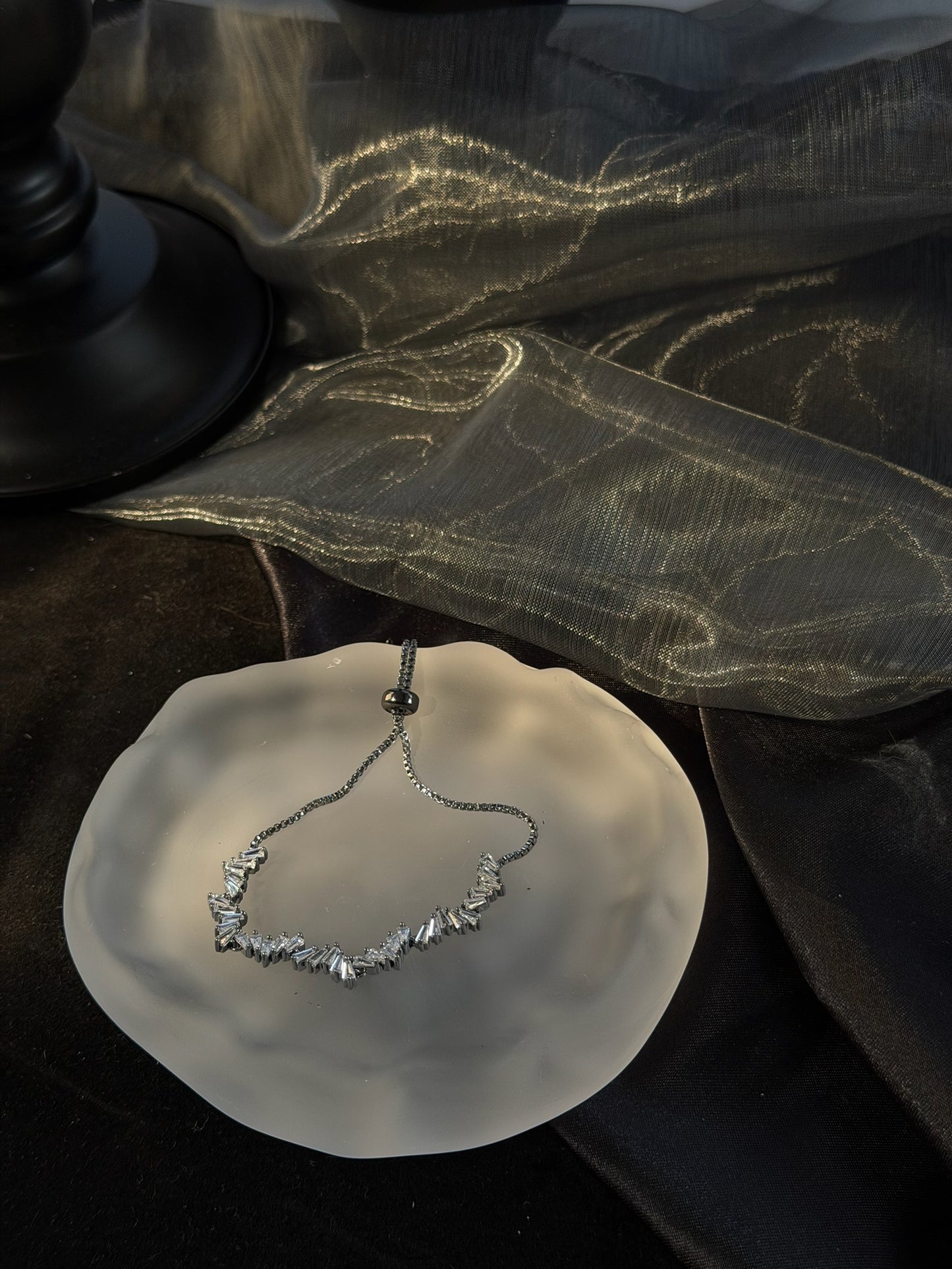 The "Wharves" Shattered Ice Slider Bracelet