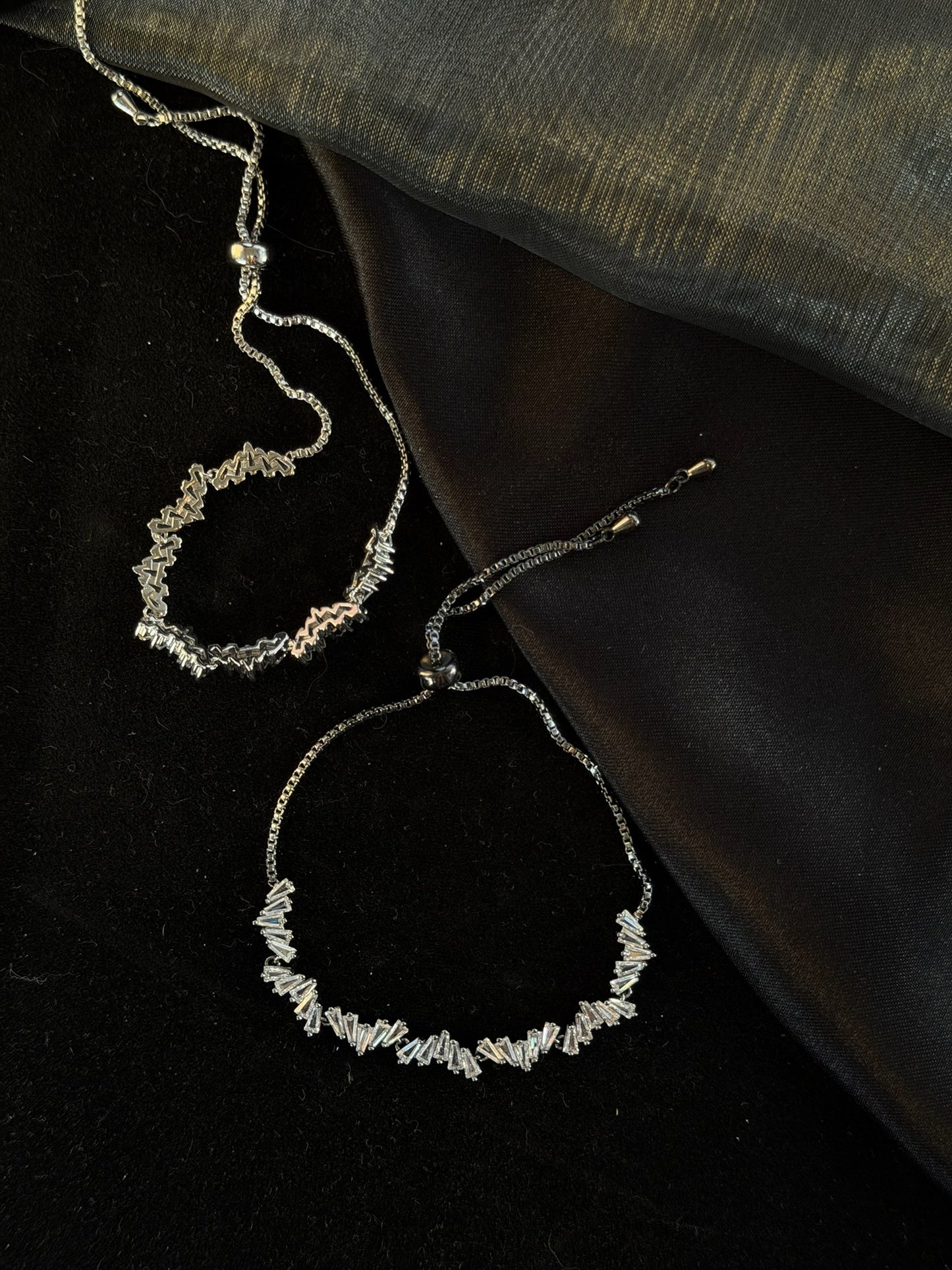 The "Wharves" Shattered Ice Slider Bracelet
